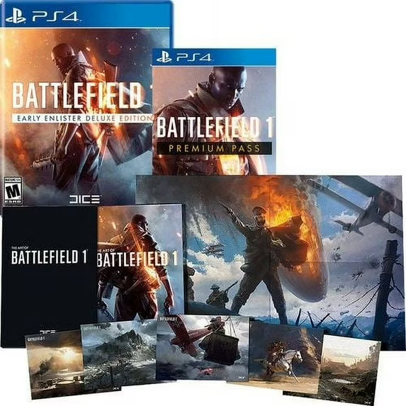 Battlefield 1 Deluxe Edition with Art Book and Poster - PlayStation 4 Battlefield 1 Deluxe Edition with Art Book and Poster - PlayStation 4